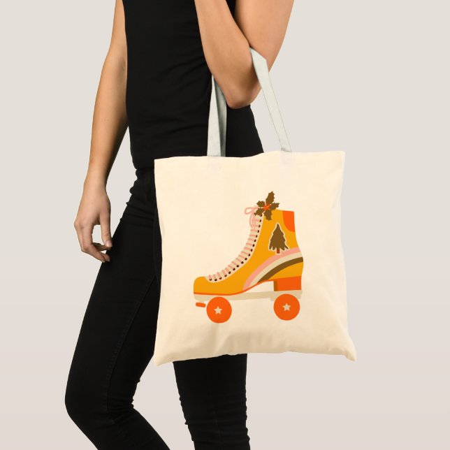 Tote Bag Patinage les années 70 rétro super (Devant (produit))