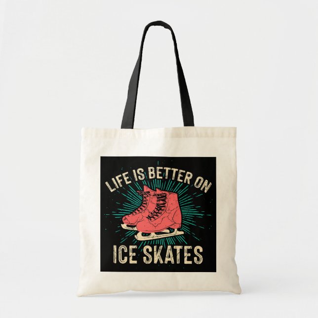 Tote Bag Patinage sur glace Figure Patinage amusant fille f (Devant)