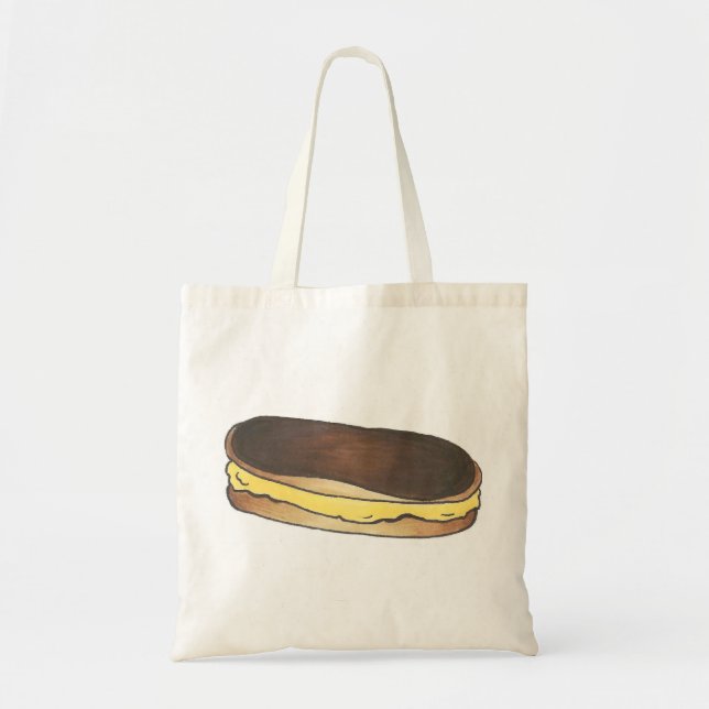 Tote Bag Pâtisserie au dessert au chocolat Eclair Fourre-to (Devant)