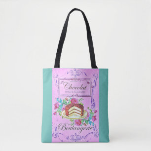 Tote Bag pâtisserie victorienne au chocolat
