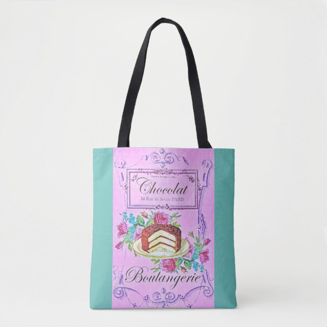 Tote Bag pâtisserie victorienne au chocolat (Devant)