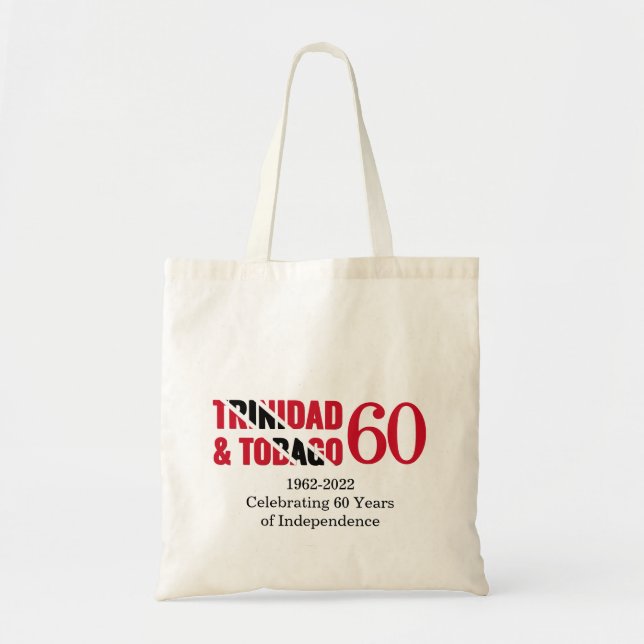 Tote Bag Patriotique TRINIDAD 60e anniversaire de l'indépen (Devant)