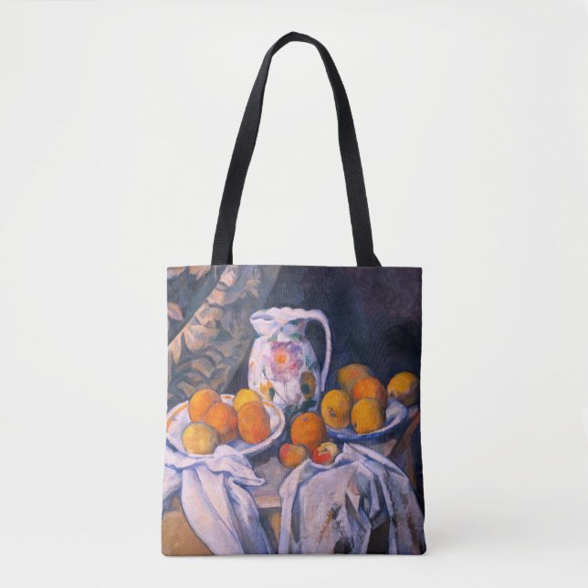 Tote Bag Paul Cezanne - La vie morte avec un rideau (Devant)