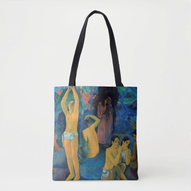 Tote Bag Paul Gauguin - D'Où Sommes-Nous Venus ? (Devant)