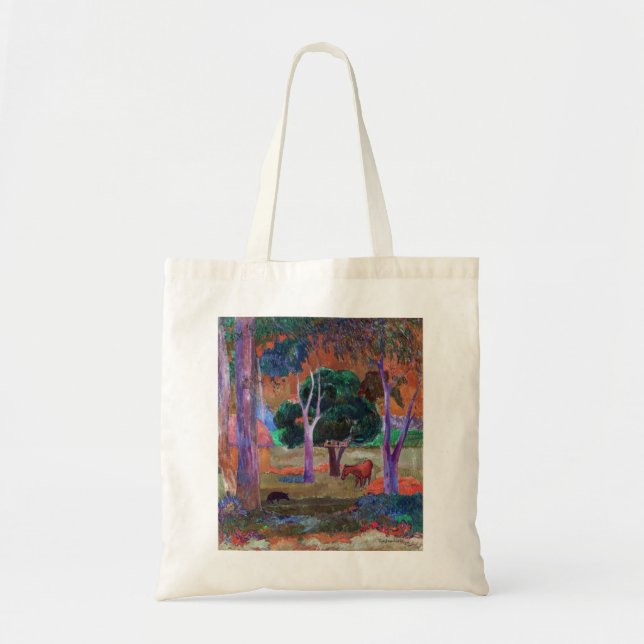 Tote Bag Paul Gauguin - Paysage avec un cochon et un cheval (Devant)