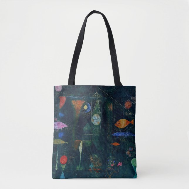 Tote Bag Paul Klee Fish Magic Peinture Abstraite Art graphi (Devant)