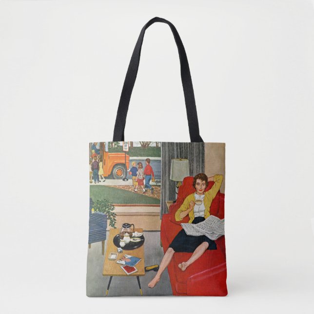 Tote Bag Pause café du matin (Devant)