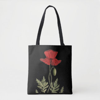 Tote Bag Pavot rouge