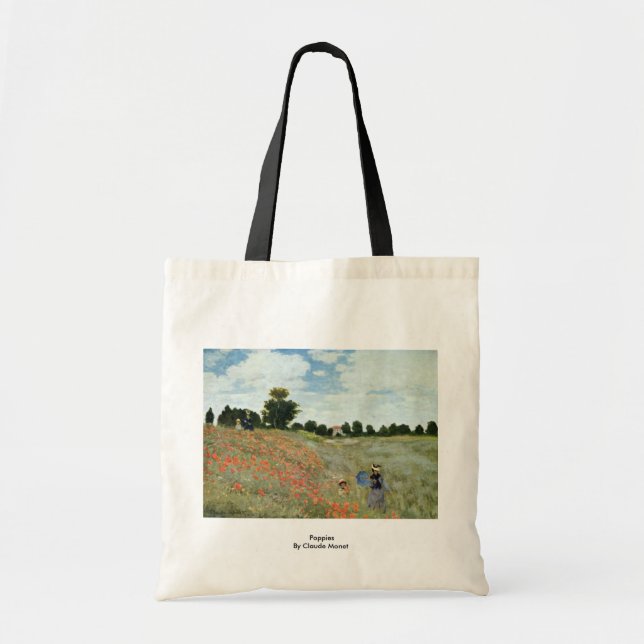 Tote Bag Pavots par Claude Monet (Devant)