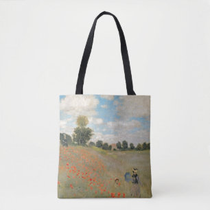 Tote Bag Pavots sauvages de Claude Monet  , près