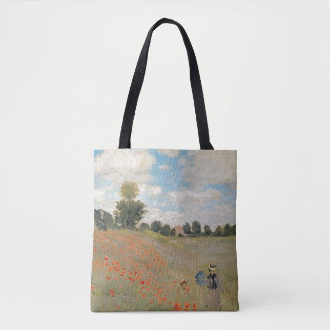 Tote Bag Pavots sauvages de Claude Monet |, près (Devant)