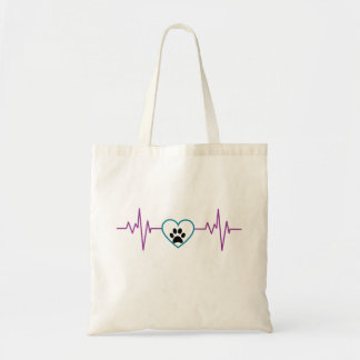 Tote Bag Paw EKG