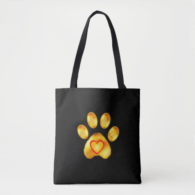 Tote Bag Paw or (Devant)