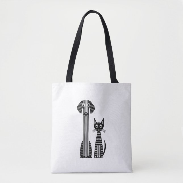 Tote Bag Paws & Whiskers (Devant)