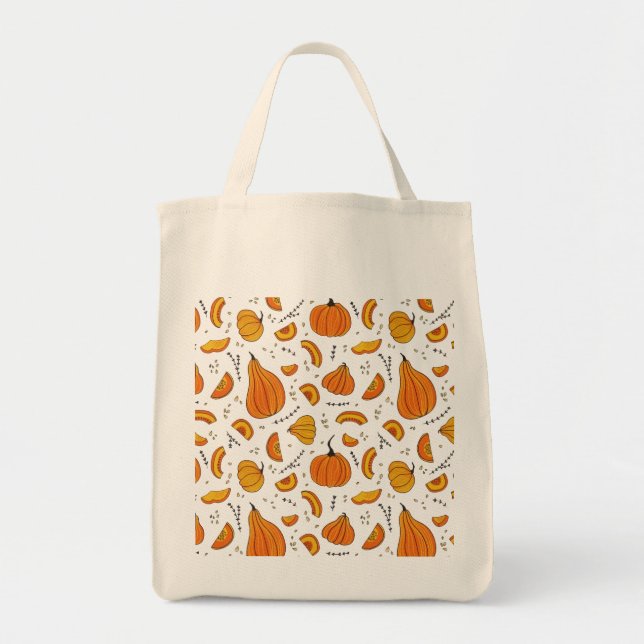 Tote Bag Pays Rustique Automne Citrouille Automne (Devant)