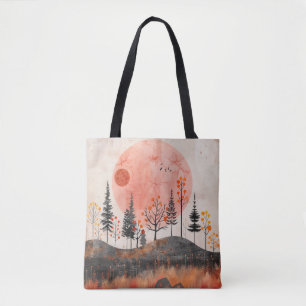 Tote Bag Paysage Abstrait de Boho (13)