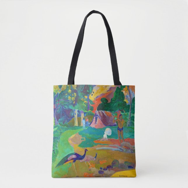 Tote Bag Paysage avec Peacocks, Gauguin (Devant)