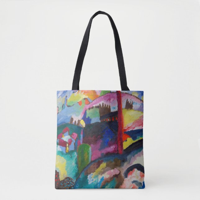 Tote Bag Paysage avec rein d'usine, Wassily Kandinsky (Devant)