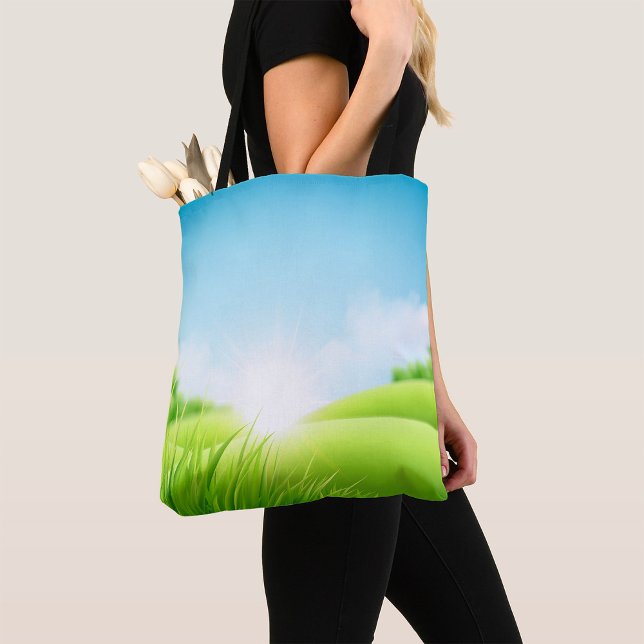 Tote Bag Paysage de Green Hills (Créateur téléchargé)
