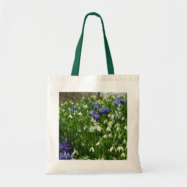 Tote Bag Paysage des fleurs du début du printemps (Devant)