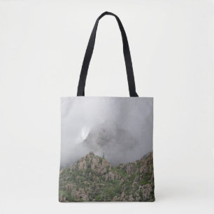 Tote Bag Paysage du désert de Foggy Photo Matin Fog