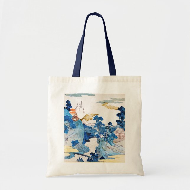 Tote Bag Paysage du lever de soleil japonais, Kuniyoshi, Uk (Devant)