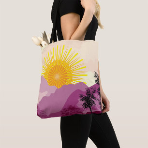 Tote Bag Paysage du lever du soleil