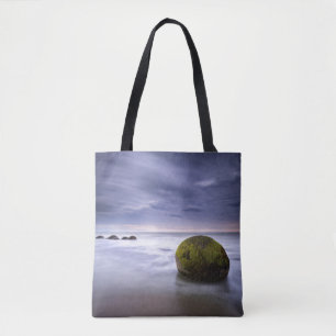 Tote Bag Paysage marin de lever de soleil de rochers de