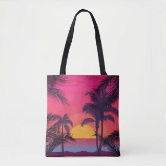 Tote Bag Paysage romantique avec des palmiers