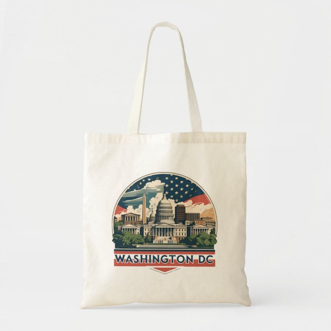 Tote Bag Paysage urbain de Washington DC (Devant)