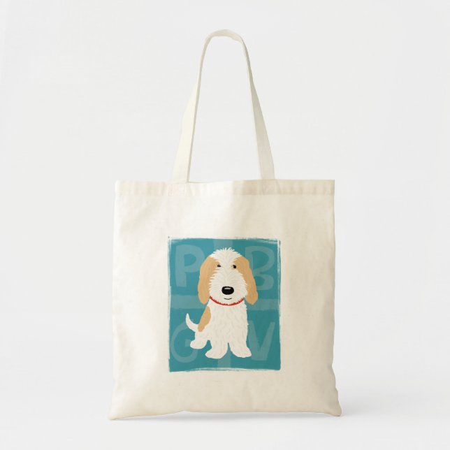 Tote Bag PBGV bronzage et blanc (Devant)