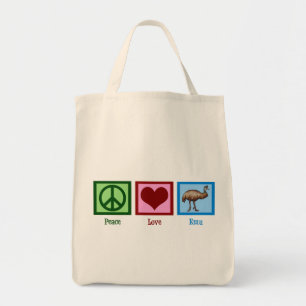 Tote Bag Peace Love Emu