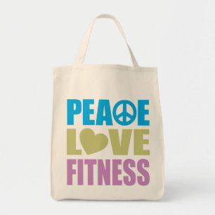 Tote Bag Peace Love Fitness