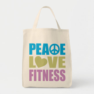 Tote Bag Peace Love Fitness