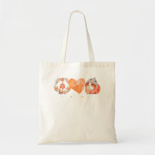 Tote Bag Peace Love Guinée Cochon Cool Aquarelle Guinée Coc