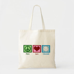 Tote Bag Peace Love Volleyball