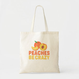 Tote Bag Peach Pun Fruit Georgia Iced Tea