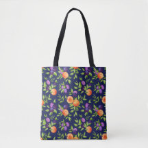 Peaches Plums Purple Cute Fruit Motif botanique