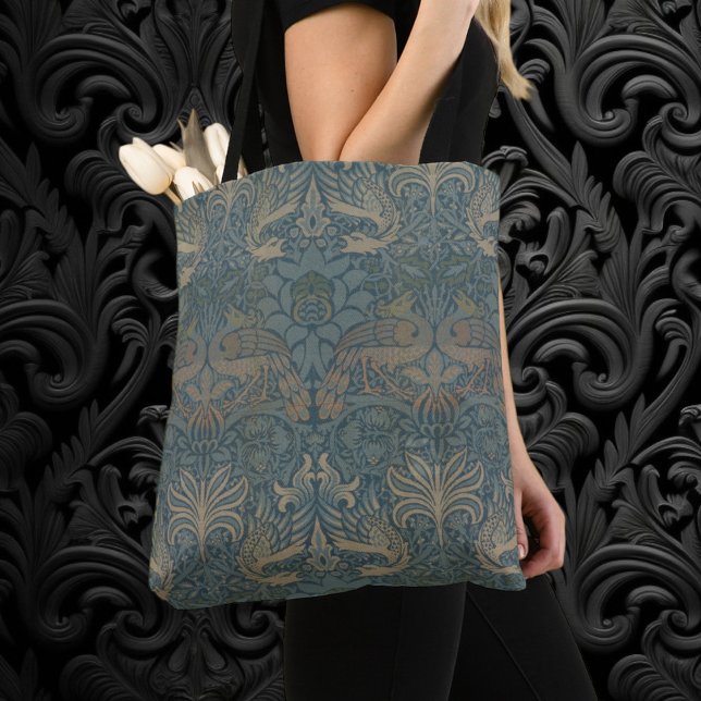 Tote Bag Peacock et Dragon par William Morris (Peacock and Dragon by William Morris Tote Bag)