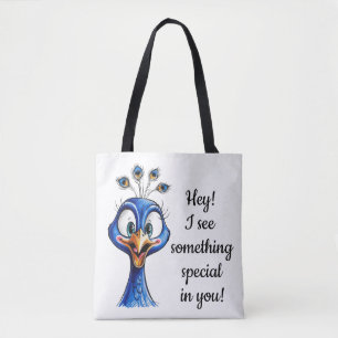 Tote Bag Peacock pour améliorer l'Humour