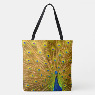 Tote Bag Peacock, Silver Falls, Kauai, Hawaiian Beach Bag