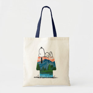 Tote Bag Peanuts   Snoopy Dog Sunset View