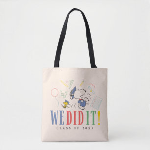 Tote Bag Peanuts Snoopy Woodstock Nous l'avons fait Casquet