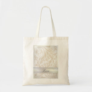 Tote Bag Pearl Blanc Formal Mariage damassé Favoriser