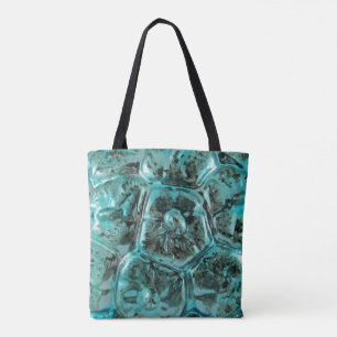 Tote Bag Peau bleue turquoise de crocodile de bijou d'Aqua