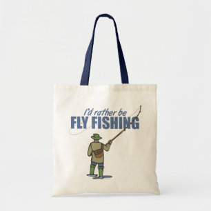 Tote Bag Pêche à la mouche dans les échassiers
