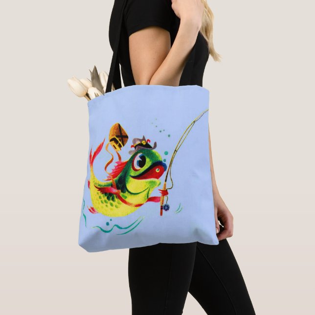 Tote Bag Pêche du poisson dans les années 1940 (De près)