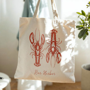 Tote Bag Pêcheur côtier du homard du Maine Esthétique