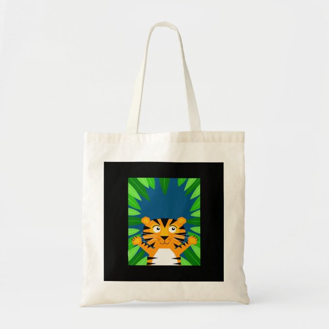 Tote Bag Peekabo Tiger (Devant)