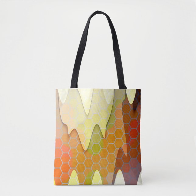 Tote Bag Peigne de miel brillant (Devant)